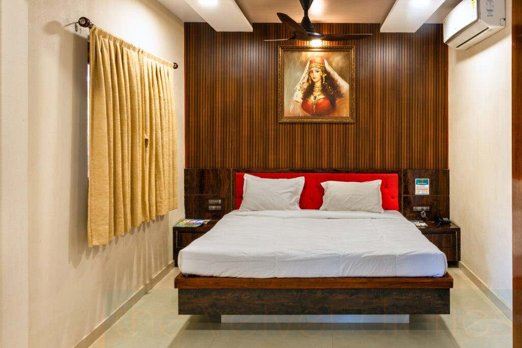 Hotel bedroom interior photography for hospitality brands