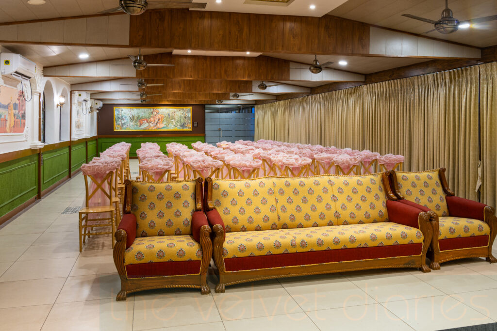 Spacious banquet hall interiors captured for weddings and corporate events.