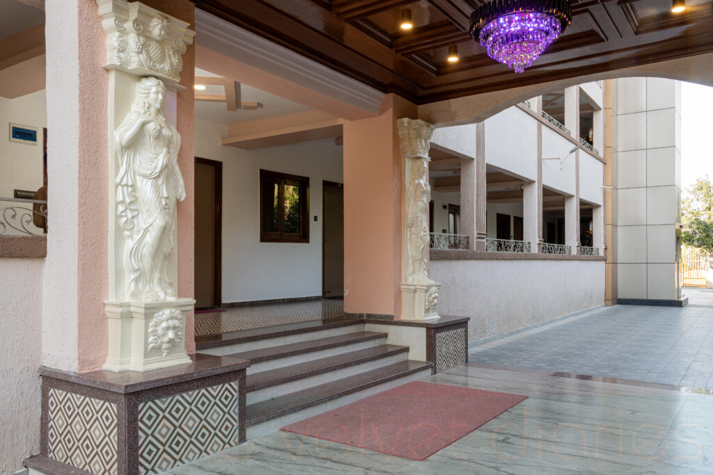 Welcoming resort entrances photographed to create a strong first impression.