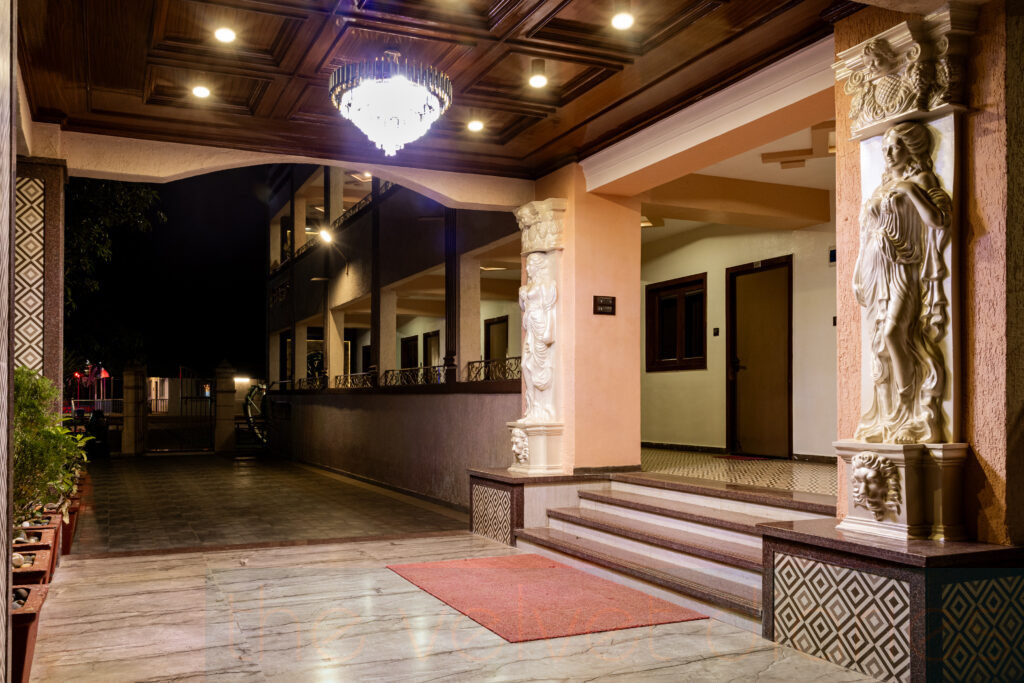 Resort entrance exterior photography in Navi Mumbai