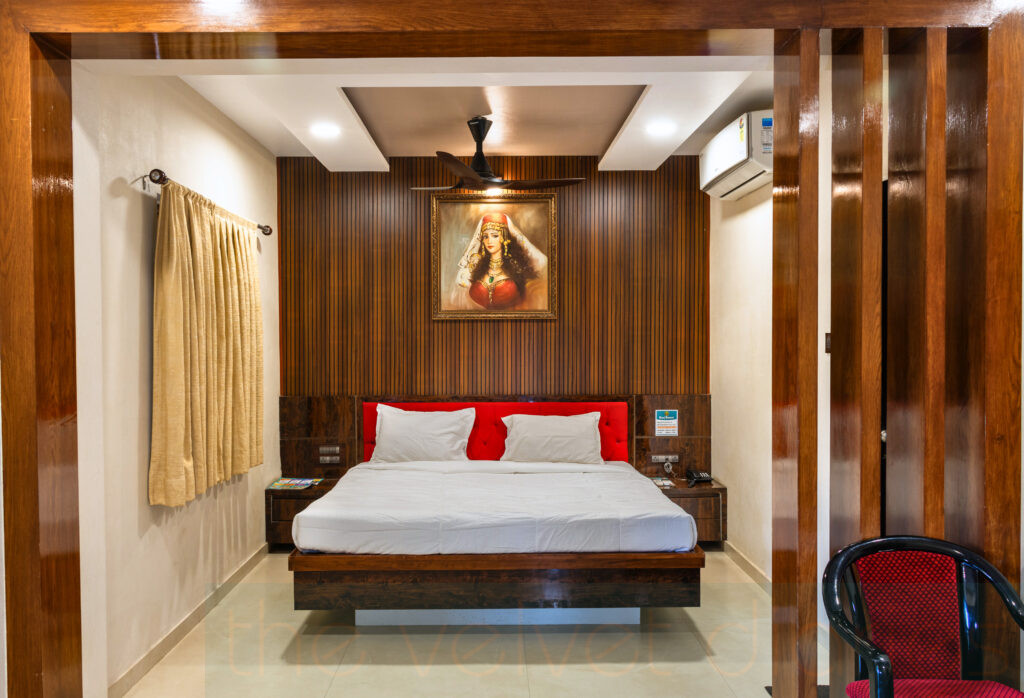 Luxury resort room interior photography in Navi Mumbai