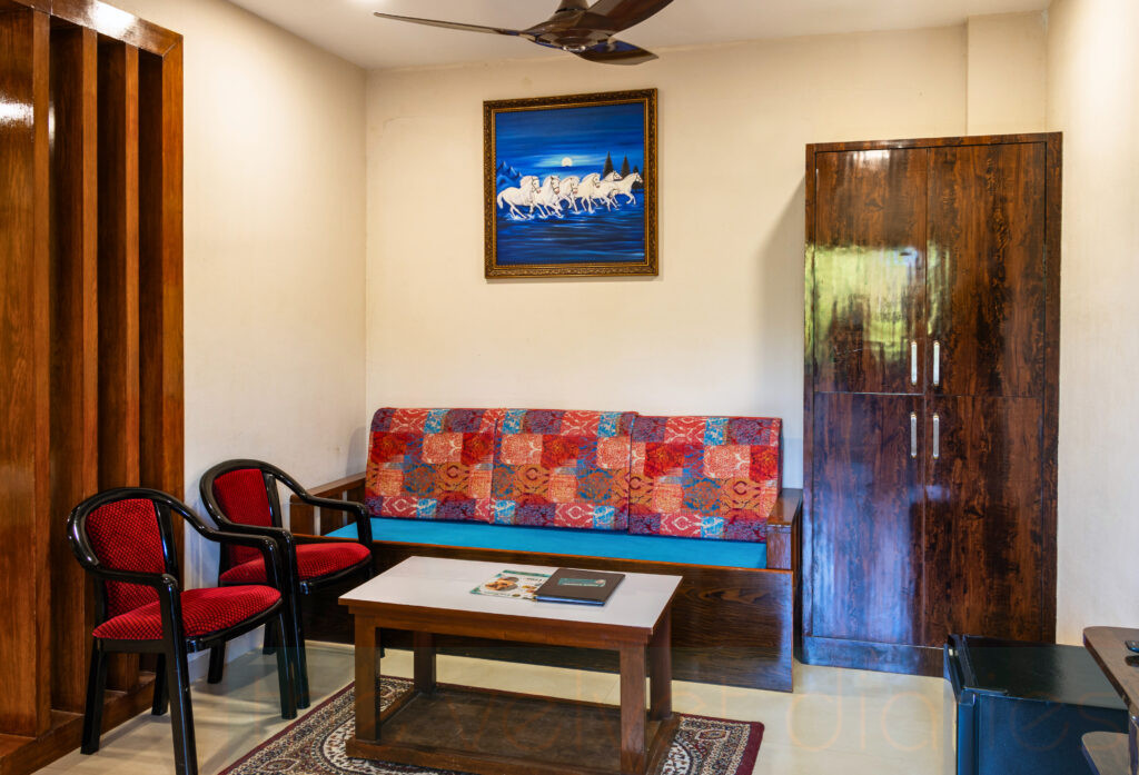 Luxury resort room interiors captured with a calm, natural aesthetic.