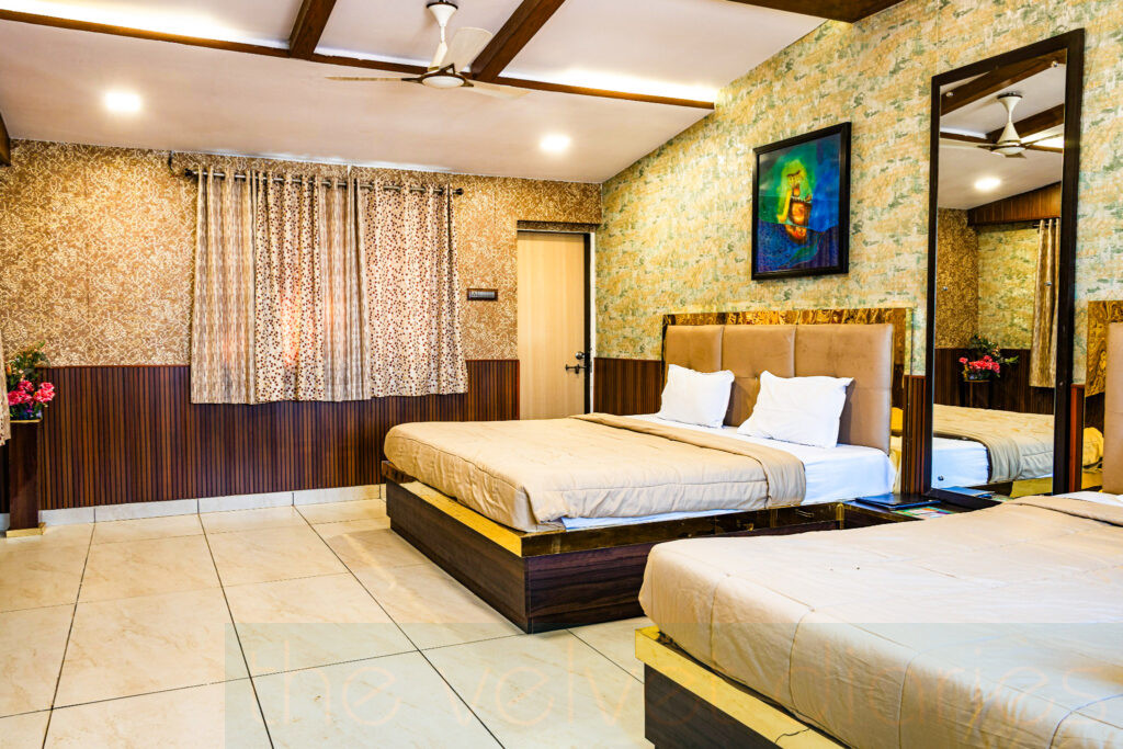 Luxury resort room interior photography in Navi Mumbai