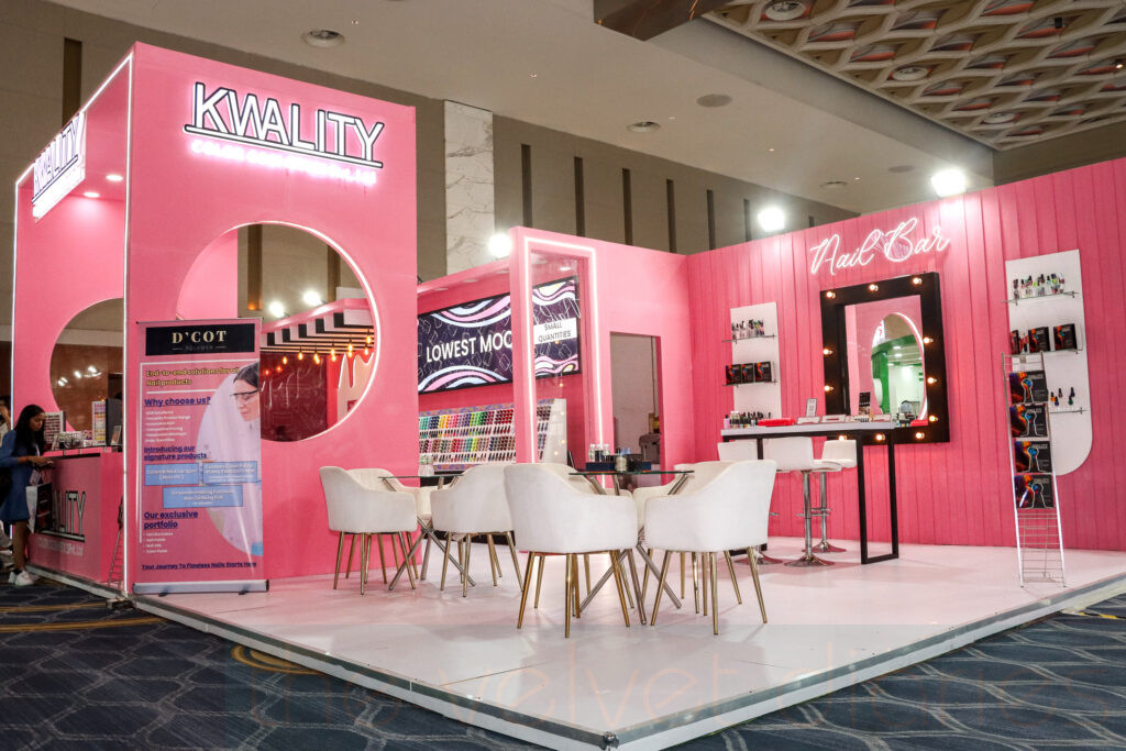 Trade fair booth photography in Mumbai showcasing branded exhibition setup