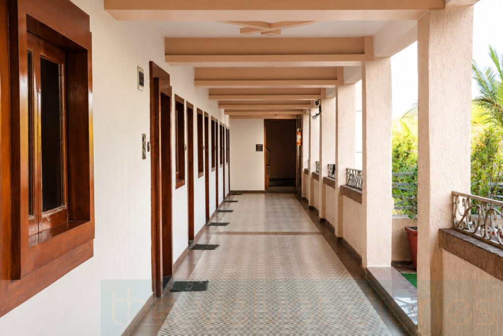 Hospitality corridor and resort interior architectural photography for commercial branding