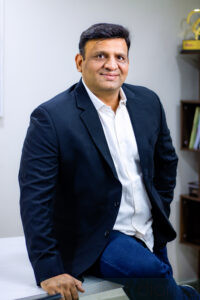 Professional leadership portrait photographed in office environment in Navi Mumbai