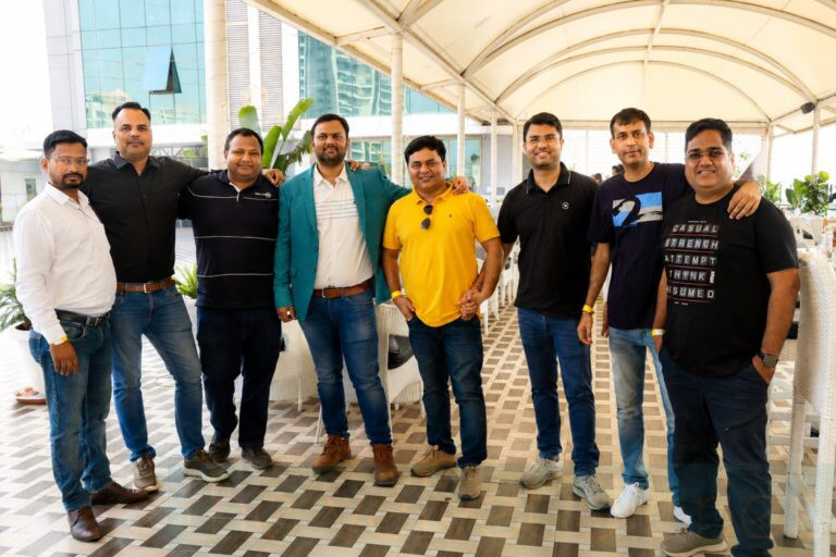 Employees interacting during a corporate networking and engagement event in Mumbai