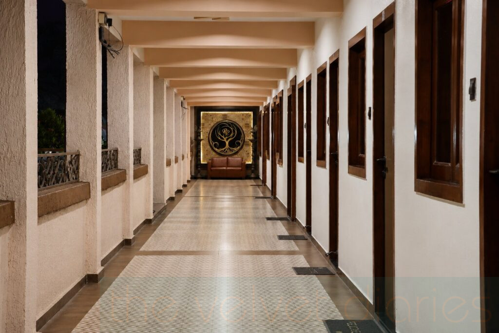 Luxury hospitality corridor and interior environment photography for resort branding