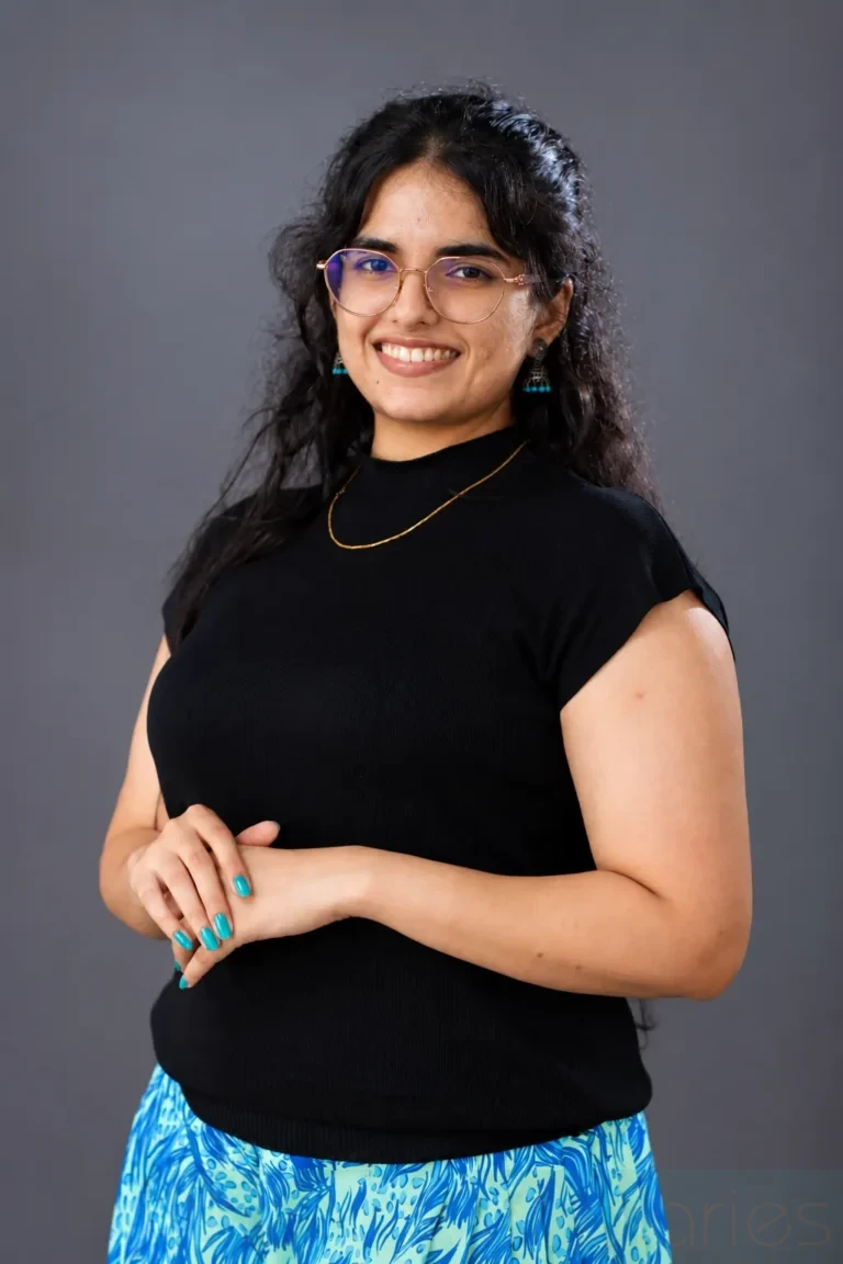 Professional corporate employee headshot photographed in Navi Mumbai for corporate branding