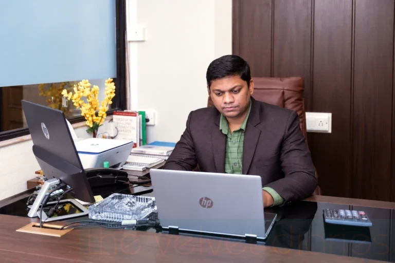Environmental executive portrait of a business professional working in an office