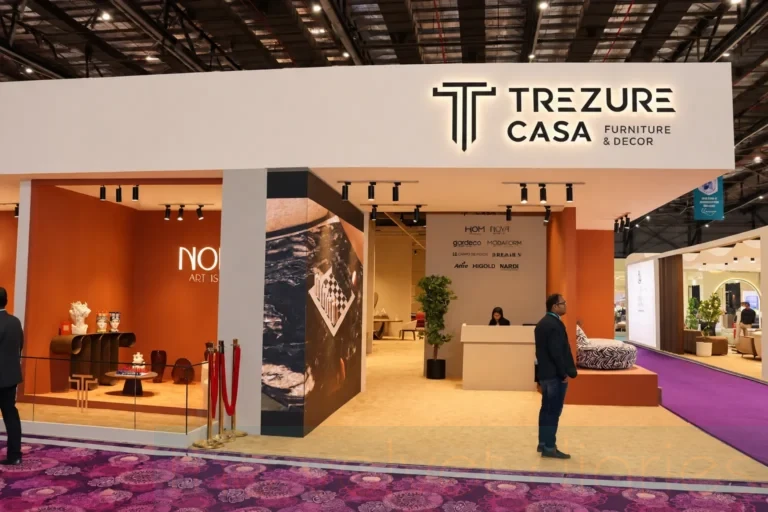 Exhibition booth photography at Trezure Casa’s furniture and decor display at World Furniture Expo, Goregaon East, Mumbai.