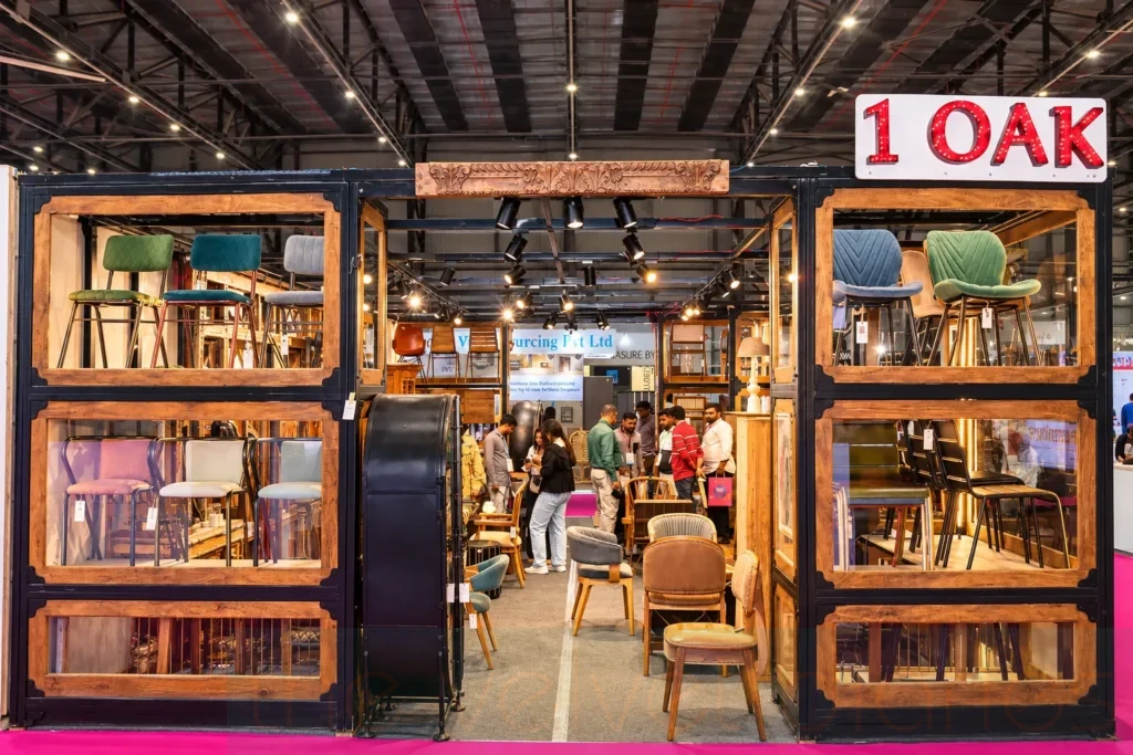 Furniture exhibition booth and commercial product display photography in Mumbai