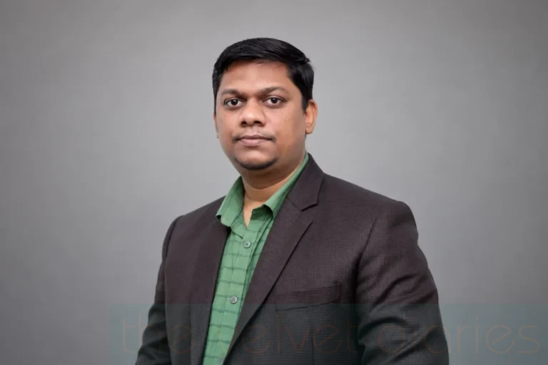 Professional executive headshot of a business professional for corporate branding